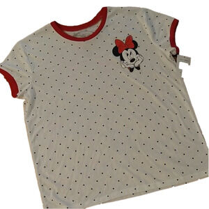 NWT Minnie mouse polka dot Shirt XL